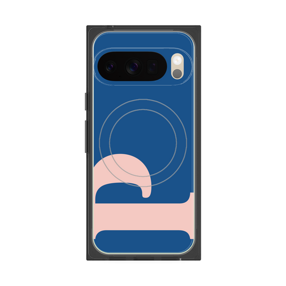 プレミアムスクエアケース with Pixelsnap［ オリジナル - initial color - P navy ］