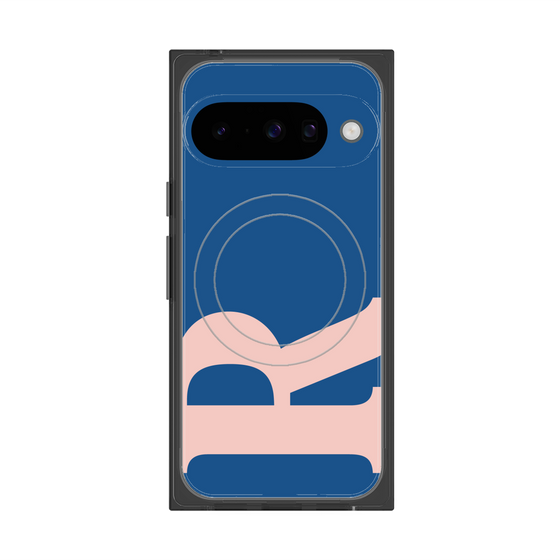 プレミアムスクエアケース with Pixelsnap［ オリジナル - initial color - R navy ］