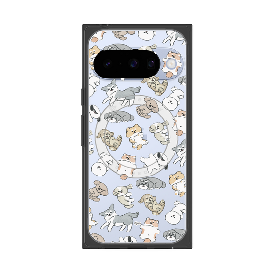 プレミアムスクエアケース with Pixelsnap［ こんにちは、いぬです - おひるね ］
