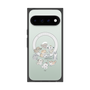プレミアムスクエアケース with Pixelsnap［ こんにちは、いぬです - みんなそろって - クリア ］