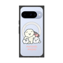 プレミアムスクエアケース with Pixelsnap［ もっさりもさお - みんないっしょ - クリア ］