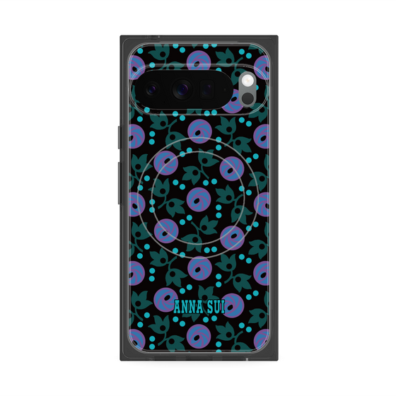 プレミアムスクエアケース with Pixelsnap［ ANNA SUI - オーキッド ］