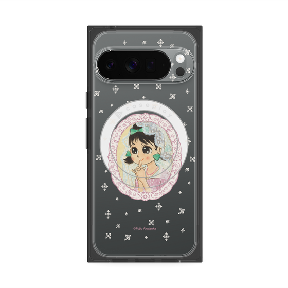 プレミアムスクエアケース with Pixelsnap［ ひみつのアッコちゃん - テクマクマヤコン - クリア ］