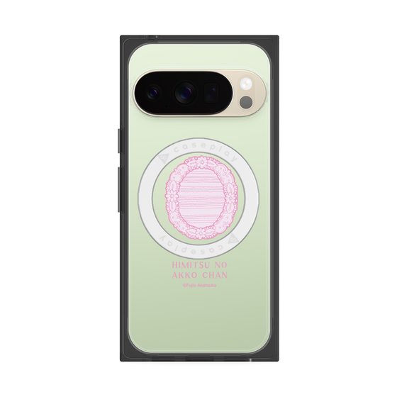 プレミアムスクエアケース with Pixelsnap［ ひみつのアッコちゃん - 魔法の鏡 - クリア ］