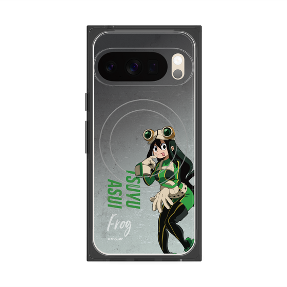 プレミアムスクエアケース with Pixelsnap［ 僕のヒーローアカデミア - 立ち絵 -蛙吹 梅雨 ］