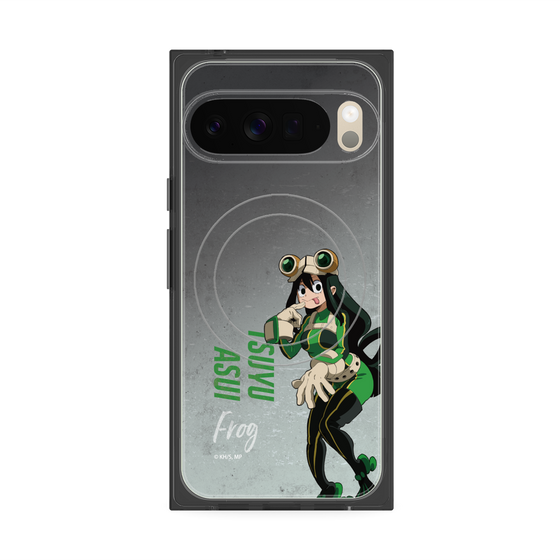 プレミアムスクエアケース with Pixelsnap［ 僕のヒーローアカデミア - 立ち絵 -蛙吹 梅雨 ］