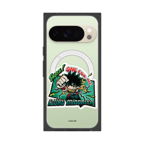 プレミアムスクエアケース with Pixelsnap［ 僕のヒーローアカデミア - ミニキャラ - 緑谷 出久 ］