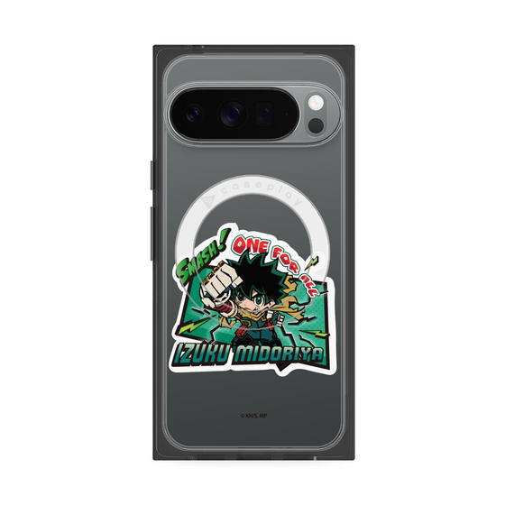 プレミアムスクエアケース with Pixelsnap［ 僕のヒーローアカデミア - ミニキャラ - 緑谷 出久 ］