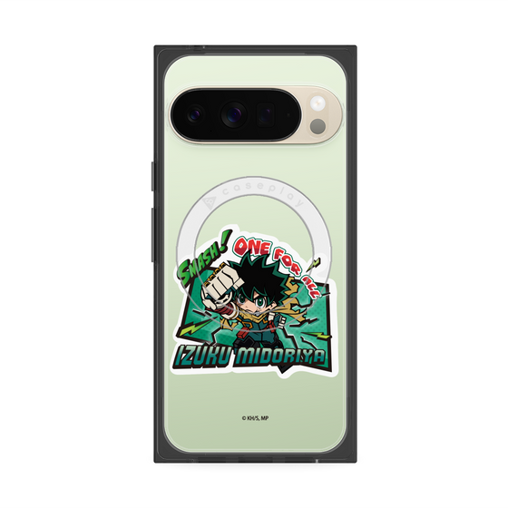 プレミアムスクエアケース with Pixelsnap［ 僕のヒーローアカデミア - ミニキャラ - 緑谷 出久 ］