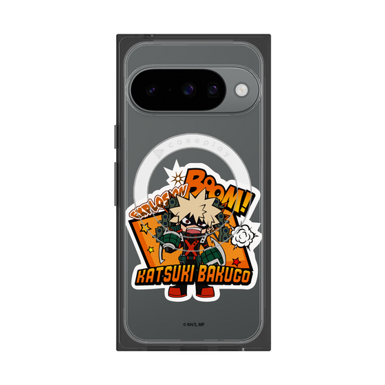 プレミアムスクエアケース with Pixelsnap［ 僕のヒーローアカデミア - ミニキャラ - 爆豪 勝己 ］