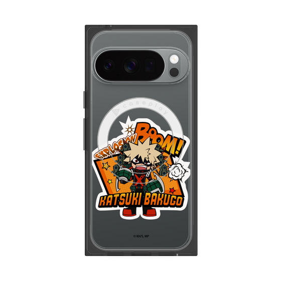 プレミアムスクエアケース with Pixelsnap［ 僕のヒーローアカデミア - ミニキャラ - 爆豪 勝己 ］