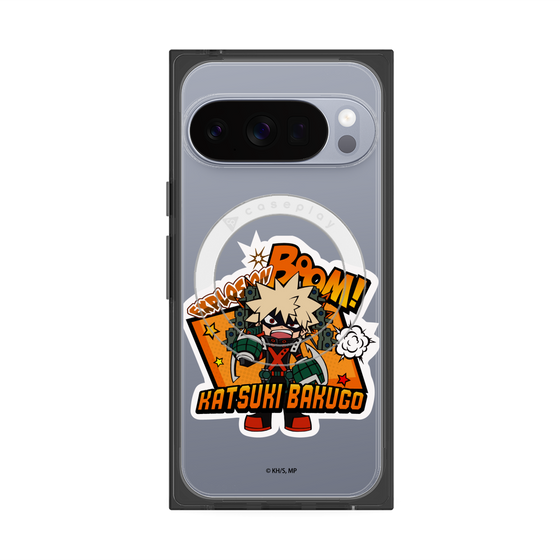 プレミアムスクエアケース with Pixelsnap［ 僕のヒーローアカデミア - ミニキャラ - 爆豪 勝己 ］