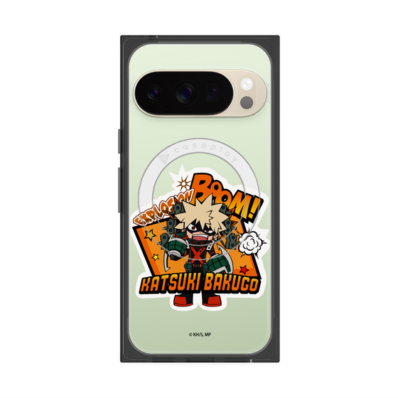 プレミアムスクエアケース with Pixelsnap［ 僕のヒーローアカデミア - ミニキャラ - 爆豪 勝己 ］