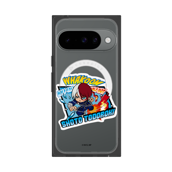 プレミアムスクエアケース with Pixelsnap［ 僕のヒーローアカデミア - ミニキャラ - 轟 焦凍 ］