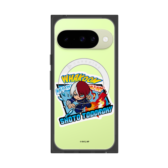 プレミアムスクエアケース with Pixelsnap［ 僕のヒーローアカデミア - ミニキャラ - 轟 焦凍 ］