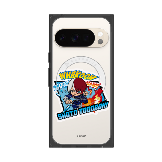 プレミアムスクエアケース with Pixelsnap［ 僕のヒーローアカデミア - ミニキャラ - 轟 焦凍 ］