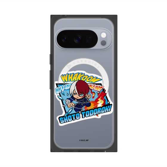 プレミアムスクエアケース with Pixelsnap［ 僕のヒーローアカデミア - ミニキャラ - 轟 焦凍 ］