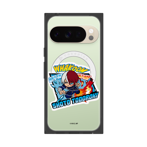 プレミアムスクエアケース with Pixelsnap［ 僕のヒーローアカデミア - ミニキャラ - 轟 焦凍 ］