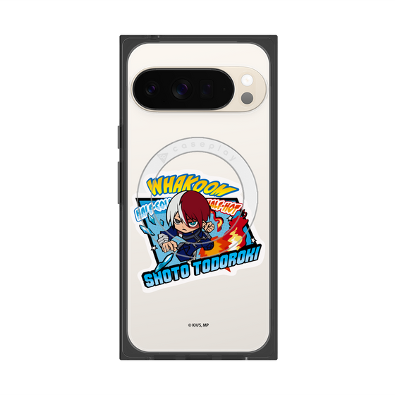 プレミアムスクエアケース with Pixelsnap［ 僕のヒーローアカデミア - ミニキャラ - 轟 焦凍 ］