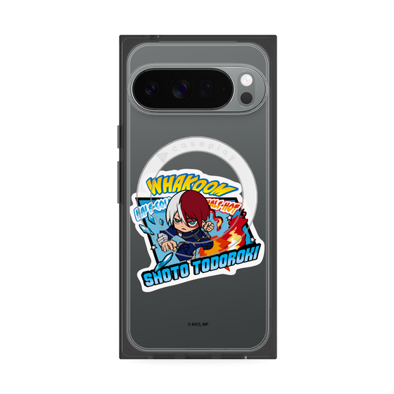 プレミアムスクエアケース with Pixelsnap［ 僕のヒーローアカデミア - ミニキャラ - 轟 焦凍 ］