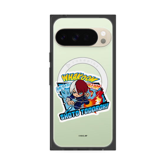 プレミアムスクエアケース with Pixelsnap［ 僕のヒーローアカデミア - ミニキャラ - 轟 焦凍 ］