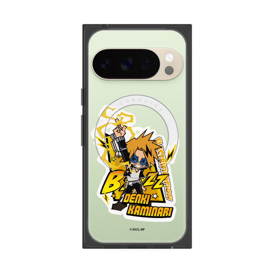 プレミアムスクエアケース with Pixelsnap［ 僕のヒーローアカデミア - ミニキャラ - 上鳴 電気 ］