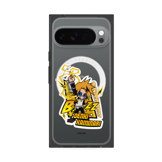 プレミアムスクエアケース with Pixelsnap［ 僕のヒーローアカデミア - ミニキャラ - 上鳴 電気 ］