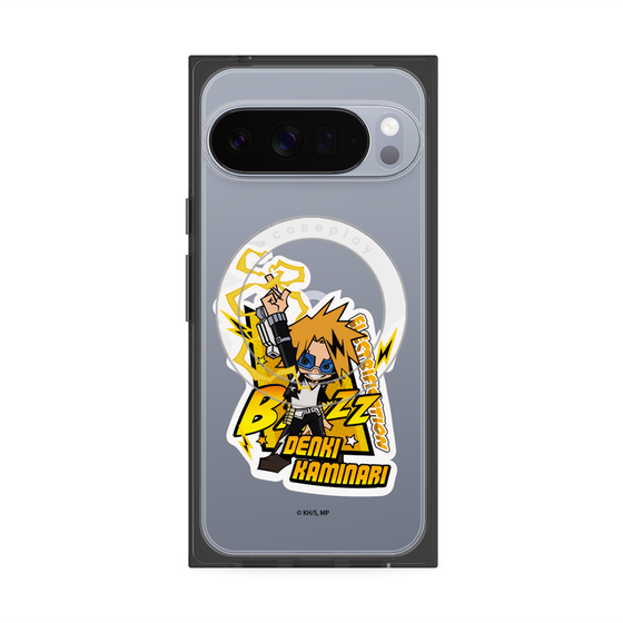 プレミアムスクエアケース with Pixelsnap［ 僕のヒーローアカデミア - ミニキャラ - 上鳴 電気 ］