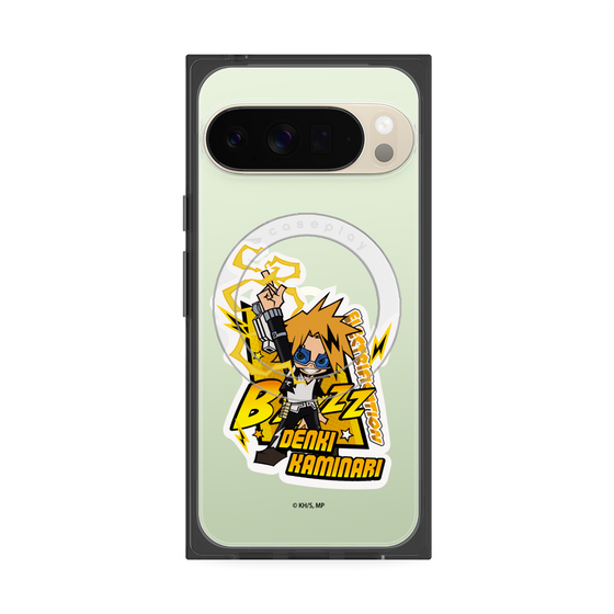 プレミアムスクエアケース with Pixelsnap［ 僕のヒーローアカデミア - ミニキャラ - 上鳴 電気 ］