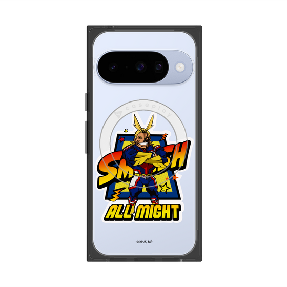 プレミアムスクエアケース with Pixelsnap［ 僕のヒーローアカデミア - ミニキャラ - オールマイト ］