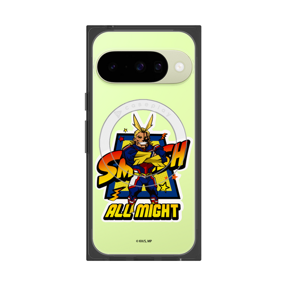 プレミアムスクエアケース with Pixelsnap［ 僕のヒーローアカデミア - ミニキャラ - オールマイト ］