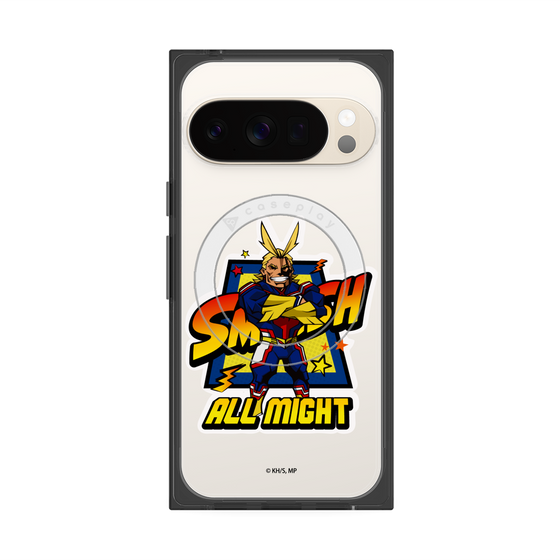 プレミアムスクエアケース with Pixelsnap［ 僕のヒーローアカデミア - ミニキャラ - オールマイト ］