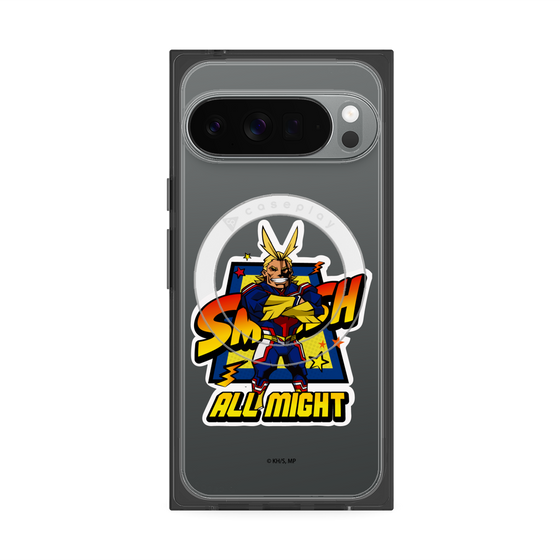 プレミアムスクエアケース with Pixelsnap［ 僕のヒーローアカデミア - ミニキャラ - オールマイト ］