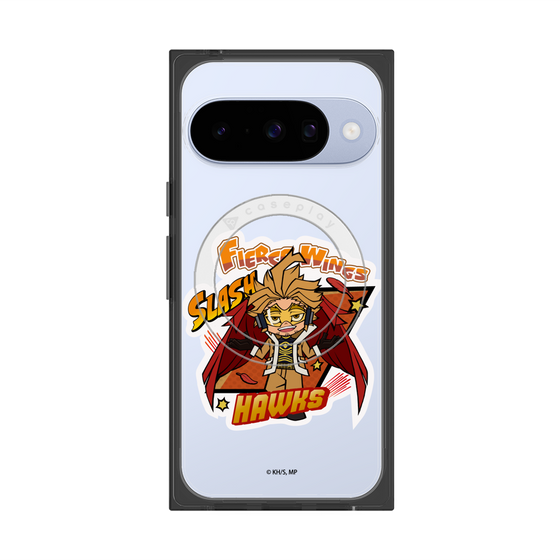 プレミアムスクエアケース with Pixelsnap［ 僕のヒーローアカデミア - ミニキャラ - ホークス ］