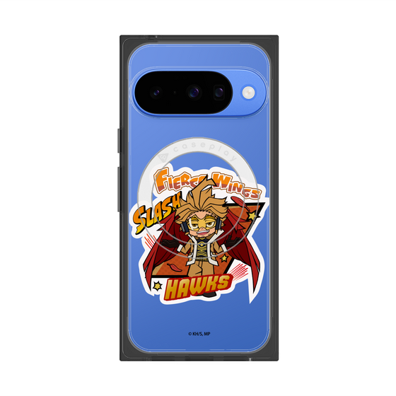 プレミアムスクエアケース with Pixelsnap［ 僕のヒーローアカデミア - ミニキャラ - ホークス ］