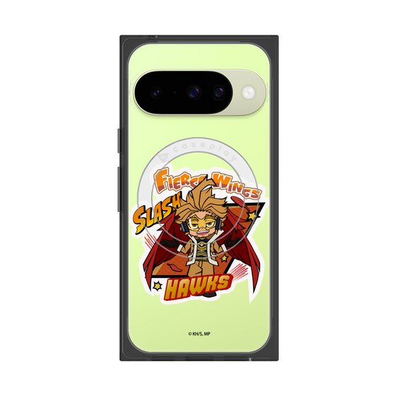 プレミアムスクエアケース with Pixelsnap［ 僕のヒーローアカデミア - ミニキャラ - ホークス ］