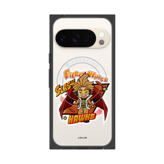 プレミアムスクエアケース with Pixelsnap［ 僕のヒーローアカデミア - ミニキャラ - ホークス ］