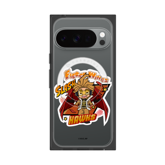 プレミアムスクエアケース with Pixelsnap［ 僕のヒーローアカデミア - ミニキャラ - ホークス ］