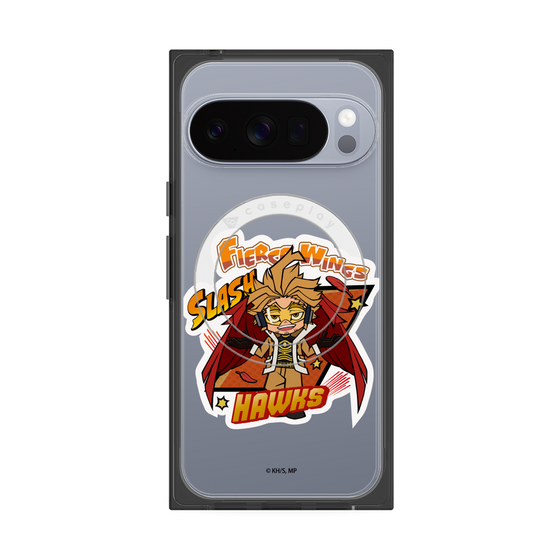 プレミアムスクエアケース with Pixelsnap［ 僕のヒーローアカデミア - ミニキャラ - ホークス ］