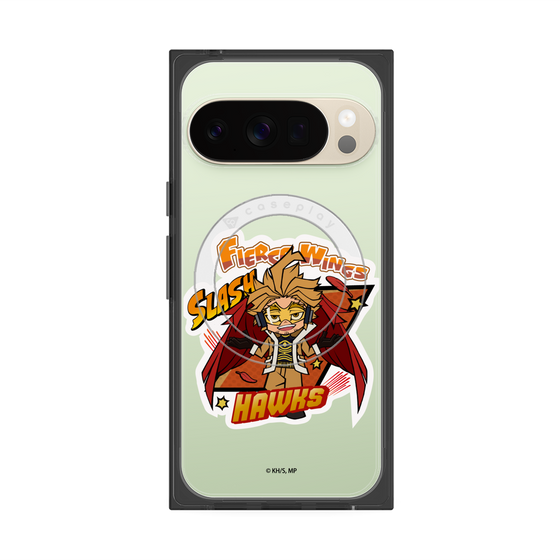 プレミアムスクエアケース with Pixelsnap［ 僕のヒーローアカデミア - ミニキャラ - ホークス ］