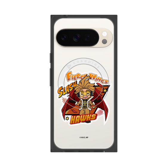 プレミアムスクエアケース with Pixelsnap［ 僕のヒーローアカデミア - ミニキャラ - ホークス ］