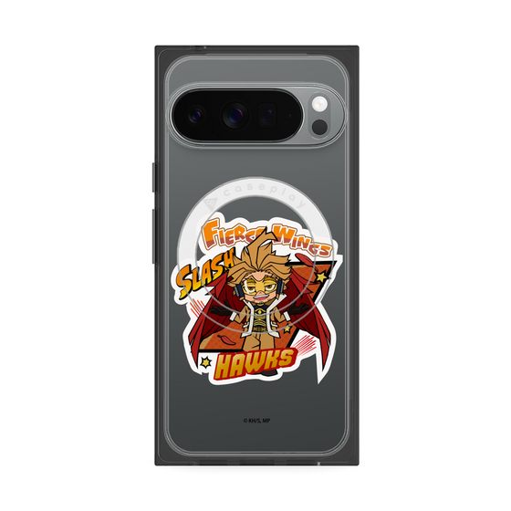 プレミアムスクエアケース with Pixelsnap［ 僕のヒーローアカデミア - ミニキャラ - ホークス ］