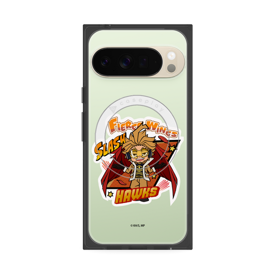 プレミアムスクエアケース with Pixelsnap［ 僕のヒーローアカデミア - ミニキャラ - ホークス ］