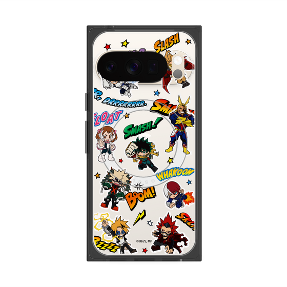 プレミアムスクエアケース with Pixelsnap［ 僕のヒーローアカデミア - アメコミ ］