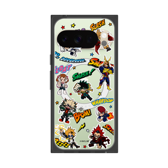 プレミアムスクエアケース with Pixelsnap［ 僕のヒーローアカデミア - アメコミ ］