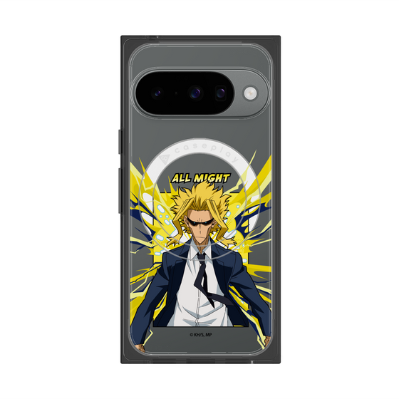 プレミアムスクエアケース with Pixelsnap［ 僕のヒーローアカデミア - ポップ -オールマイト ］