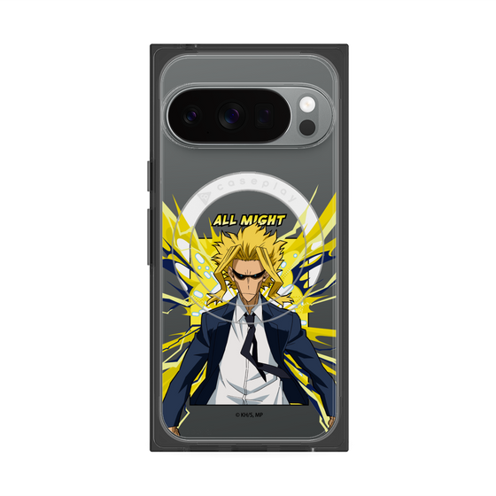 プレミアムスクエアケース with Pixelsnap［ 僕のヒーローアカデミア - ポップ -オールマイト ］