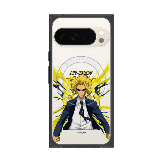 プレミアムスクエアケース with Pixelsnap［ 僕のヒーローアカデミア - ポップ -オールマイト ］