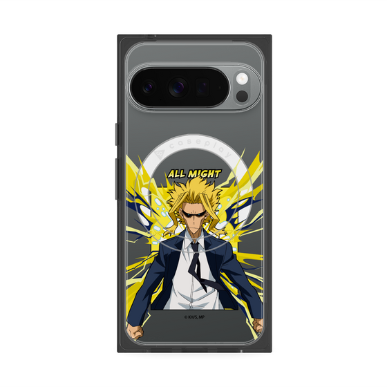 プレミアムスクエアケース with Pixelsnap［ 僕のヒーローアカデミア - ポップ -オールマイト ］