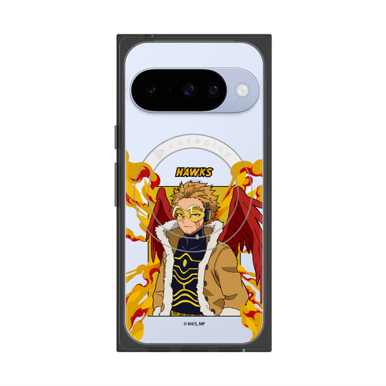 プレミアムスクエアケース with Pixelsnap［ 僕のヒーローアカデミア - ポップ - ホークス ］